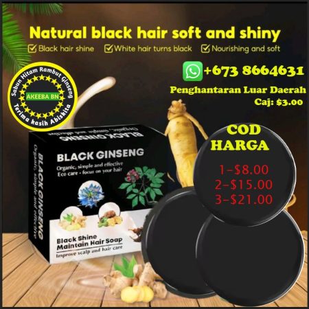 2 sabun Hitam Ginseng